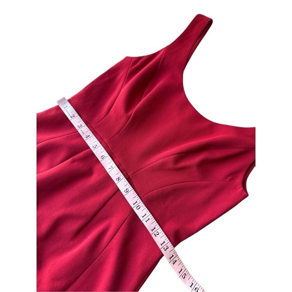 Diane von Furstenberg Red Geovana Sheath Sleeveless Dress Size 2 - Picture 12 of 13